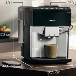 Siemens EQ500 TP515R01 fuldautomatisk kaffemaskine sort