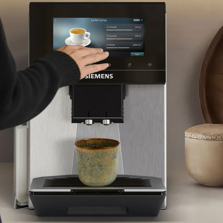 Siemens EQ900 TQ923E03 iAroma fuldautomatisk kaffemaskine rustfrit stål