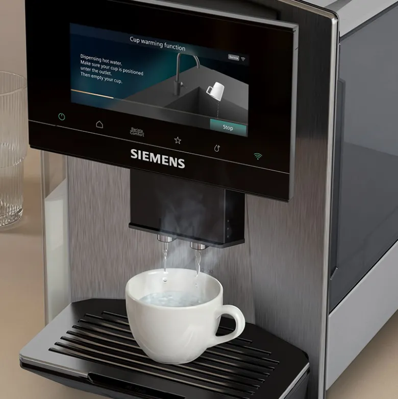 Siemens EQ900 TQ923E03 iAroma fuldautomatisk kaffemaskine rustfrit stål