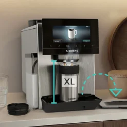 Siemens EQ900 TQ927E03 iAroma fuldautomatisk kaffemaskine rustfrit stål