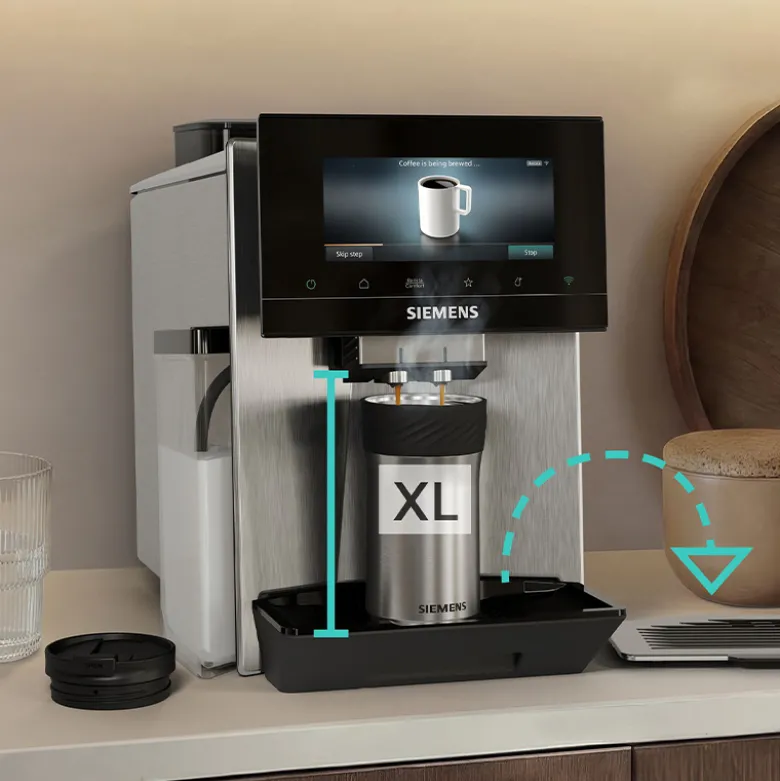 Siemens EQ900 TQ927E03 iAroma fuldautomatisk kaffemaskine rustfrit stål