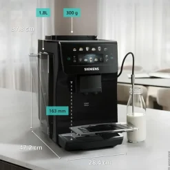 Siemens TP601E09 EQ600 iAroma fuldautomatisk kaffemaskine sort