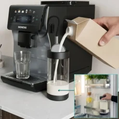 Siemens TP603EM6 EQ600 iAroma fuldautomatisk kaffemaskine sølvmetallic