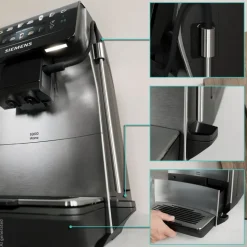 Siemens TP605EM3 EQ600 iAroma SS fuldautomatisk kaffemaskine stål