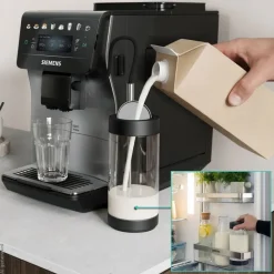 Siemens TP605EM3 EQ600 iAroma SS fuldautomatisk kaffemaskine stål