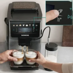 Siemens TP605EM3 EQ600 iAroma SS fuldautomatisk kaffemaskine stål