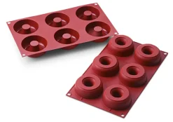 Silikomart donut silikoneform 6 stk