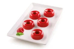 Silikomart Mini Donut silikoneform rød