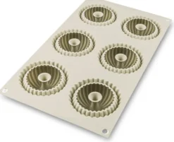 Silikomart Mini Raggio silikoneform 6 stk. creme