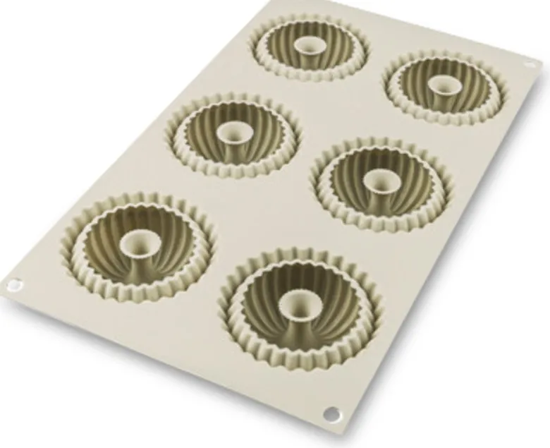 Silikomart Mini Raggio silikoneform 6 stk. creme