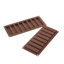 Silikomart snackbar silikoneform brun