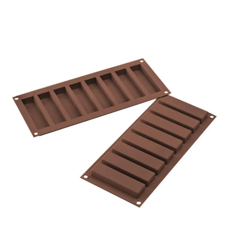 Silikomart snackbar silikoneform brun