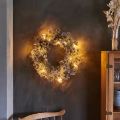Sirius Alfi grankrans Ø 45cm 15 LED lys hvid