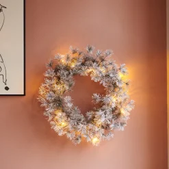 Sirius Alfi grankrans Ø 45cm 15 LED lys hvid