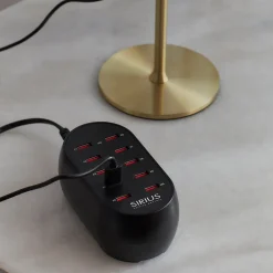 Sirius Decopower usb oplader sort 10 stk
