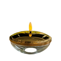 Sirius Lia LED-bordlys guld Ø 10 cm H 5 cm