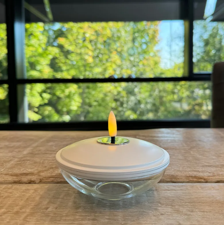 Sirius Lia LED-bordlys hvid Ø 10 cm H 5 cm