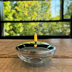 Sirius Lia LED-bordlys krom Ø 10 cm H 5 cm