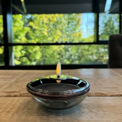 Sirius Lia LED-bordlys sort Ø 10 cm H 5 cm
