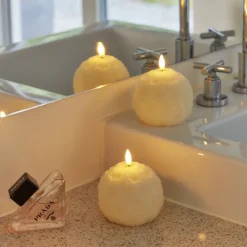 Sirius Rosalina LED-lys creme Ø 8,3 cm H 7 cm 2 stk.
