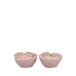 Sirius Rosita LED-lys pink Ø 8 cm H 4 cm 2 stk.