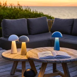 Sirius Sam genopladelig lampe hvid 28 cm