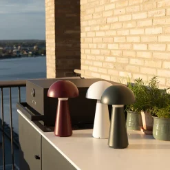 Sirius Sam genopladelig lampe 28 cm mørk grå