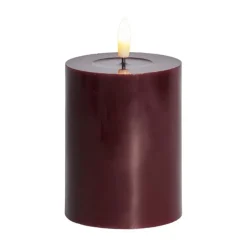 Sirius Sille Lak LED bloklys bordeaux H 10 cm