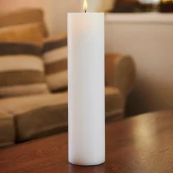 Sirius Sille LED batteridrevet bloklys hvid H 25 cm Ø 7,5 cm