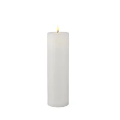 Sirius Sille LED batteridrevet bloklys hvid H 25 cm Ø 7,5 cm