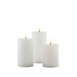Sirius Sille LED batteridrevne bloklys hvid 3 stk.
