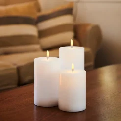 Sirius Sille LED batteridrevne bloklys hvid 3 stk.