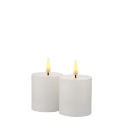 Sirius Sille LED bloklys hvid 2 stk.