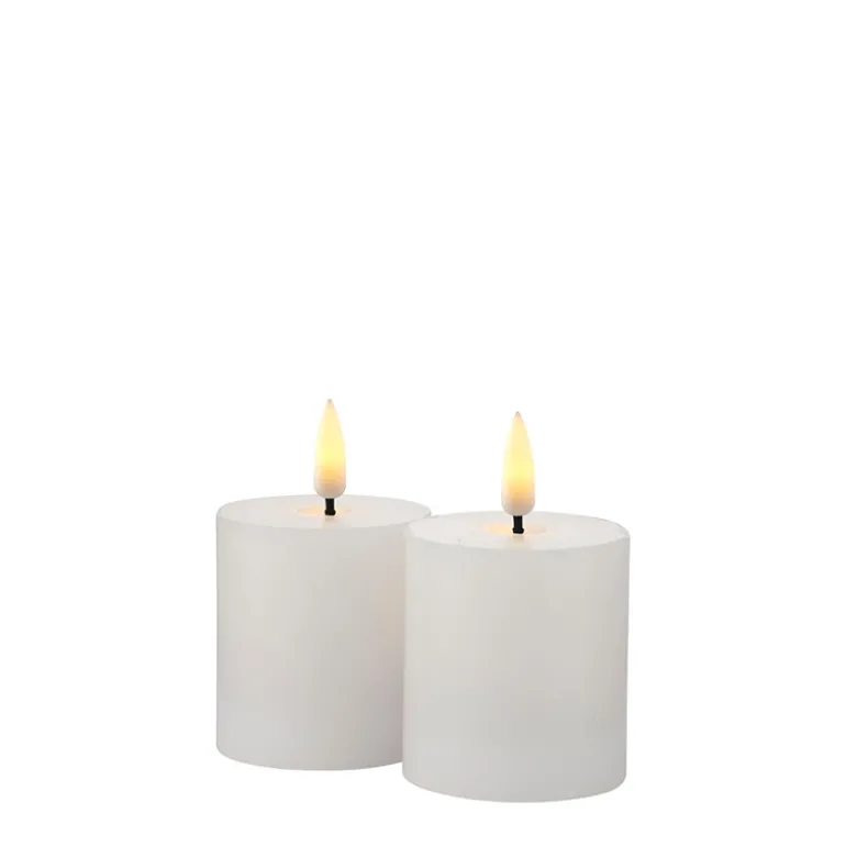 Sirius Sille LED bloklys hvid 2 stk.