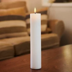 Sirius Sille LED bloklys hvid H 25 cm Ø 5 cm