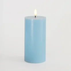 Sirius Sille LED-bloklys lyseblå Ø 7,5x15 cm
