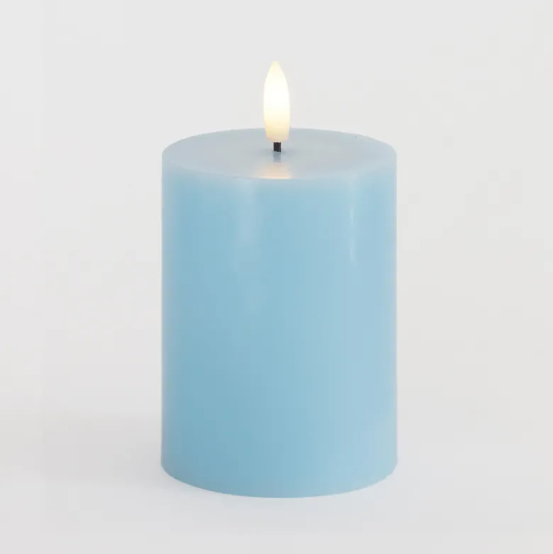 Sirius Sille LED-bloklys lyseblå Ø7,5x10 cm