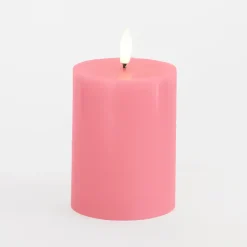 Sirius Sille LED-bloklys old rose Ø 7,5 x 10 cm