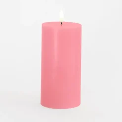 Sirius Sille LED-bloklys old rose Ø 7,5x15 cm