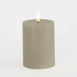 Sirius Sille LED-bloklys varm grå Ø 7,5 x 10 cm