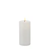 Sirius Sille LED genopladelig bloklys hvid H 15 cm Ø 7,5 cm