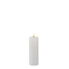 Sirius Sille LED genopladelig bloklys hvid H 15 cm Ø 5 cm