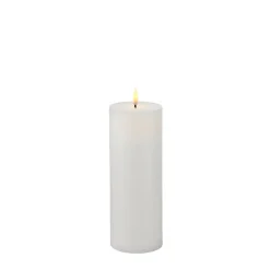 Sirius Sille LED genopladelig bloklys hvid H 20 cm Ø 7,5 cm