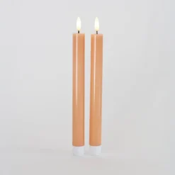 Sirius Sille LED-kronelys fersken 2 stk. Ø 2x25 cm