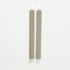 Sirius Sille LED-kronelys lysegrå 2 stk Ø 2x25 cm