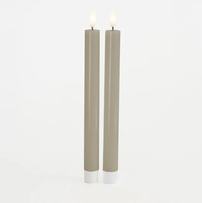 Sirius Sille LED-kronelys lysegrå 2 stk Ø 2x25 cm