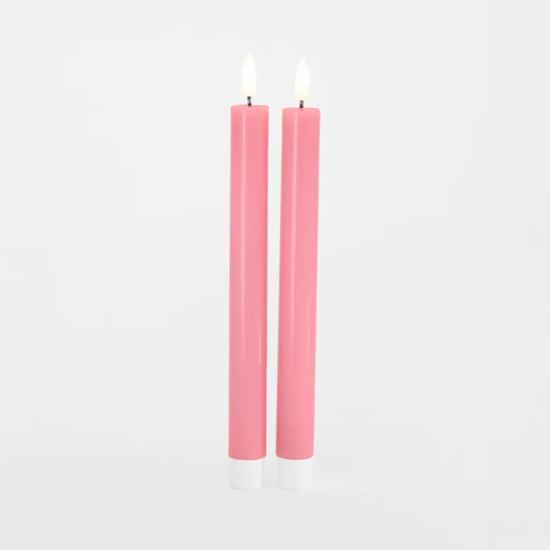 Sirius Sille LED-kronelys old rose 2 stk. Ø 2 x 25 cm