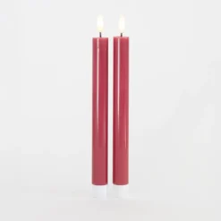 Sirius Sille LED-kronelys rosa 2 stk. Ø 2x25 cm
