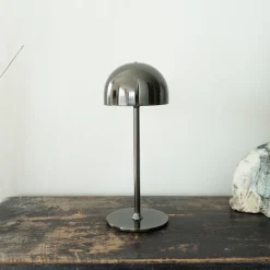 Sirius Tim genopladelig bordlampe sort nikkel H 30 cm