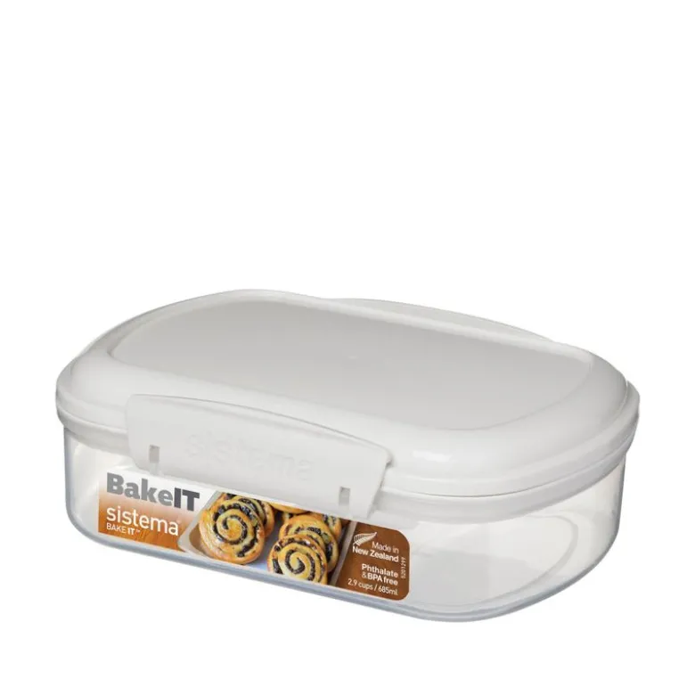 Sistema Bake It opbevaringsboks hvid 685 ml